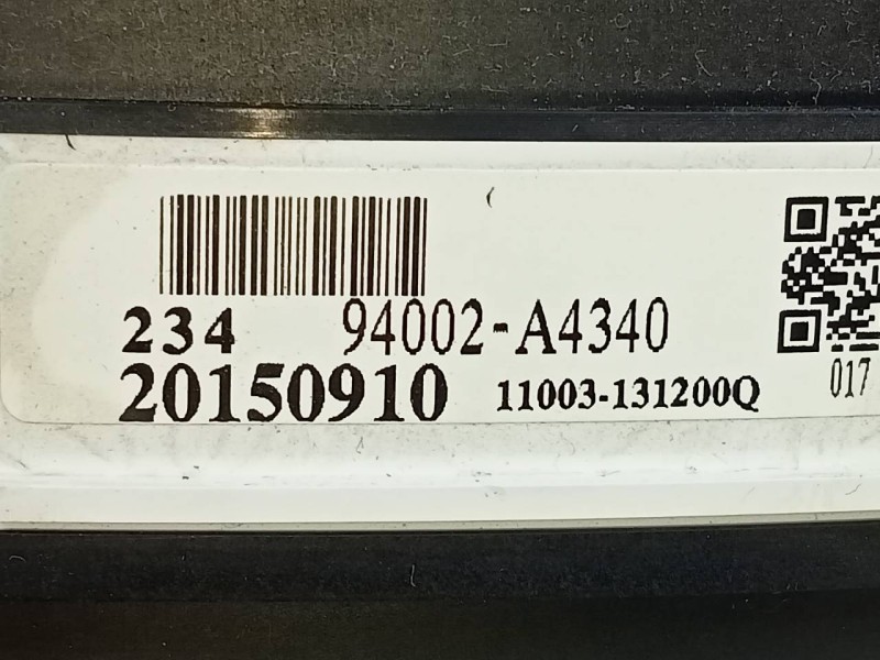 Recambio de cuadro instrumentos para kia carens ( ) drive referencia OEM IAM 94002A4340 20150910 E3-A3-24-4