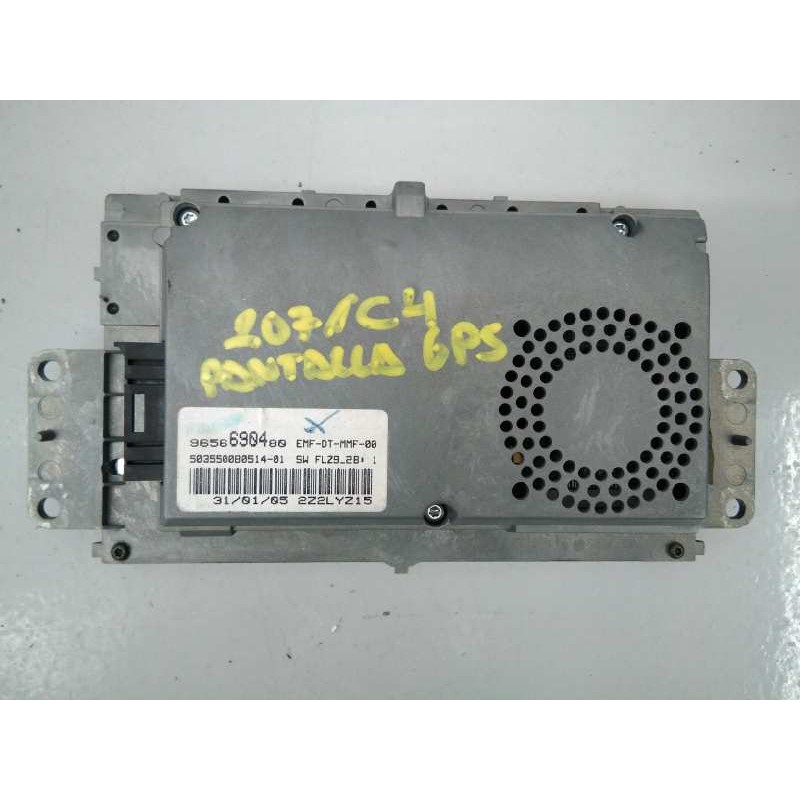 Recambio de pantalla multifuncion para citroën c4 berlina referencia OEM IAM 9656690480 2071C4 E3-B2-40-4