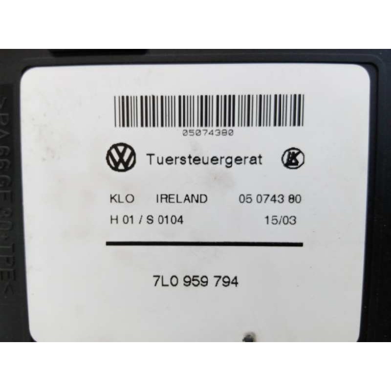 Recambio de motor elevalunas trasero derecho para porsche cayenne (typ 9pa) s referencia OEM IAM 7L0959794 7L0959704 E1-B6-55-4