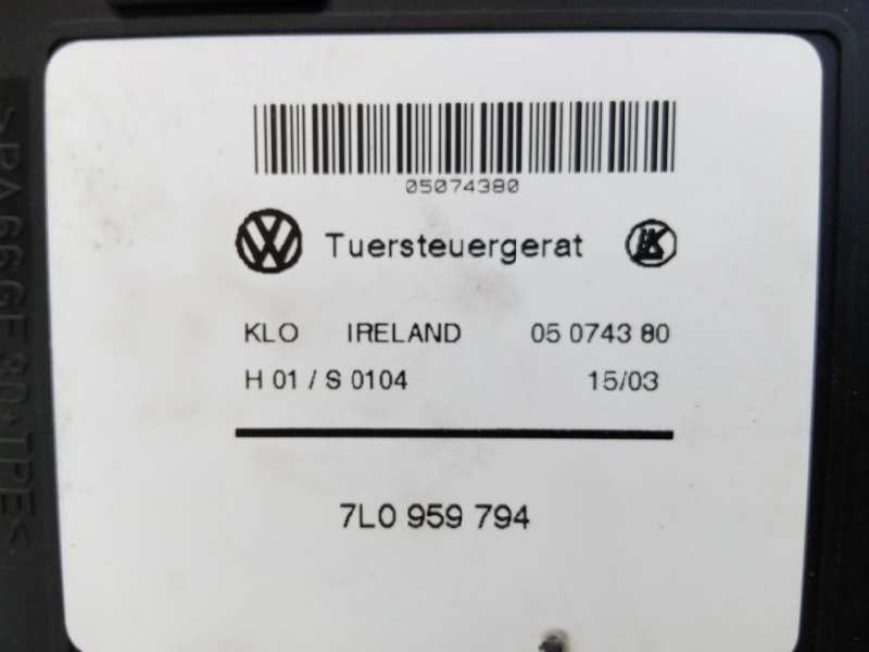 Recambio de motor elevalunas trasero derecho para porsche cayenne (typ 9pa) s referencia OEM IAM 7L0959794 7L0959704 E1-B6-55-4
