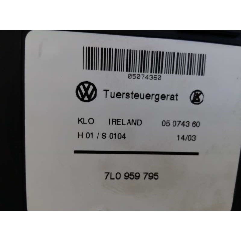 Recambio de motor elevalunas trasero izquierdo para porsche cayenne (typ 9pa) s referencia OEM IAM 7L0959795 7L0959703 E1-B6-55-