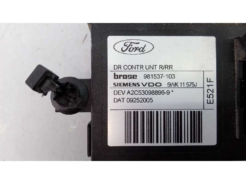Recambio de motor elevalunas trasero derecho para ford focus c-max (cap) ghia (d) referencia OEM IAM A2C530988969 09252005 E2-B3