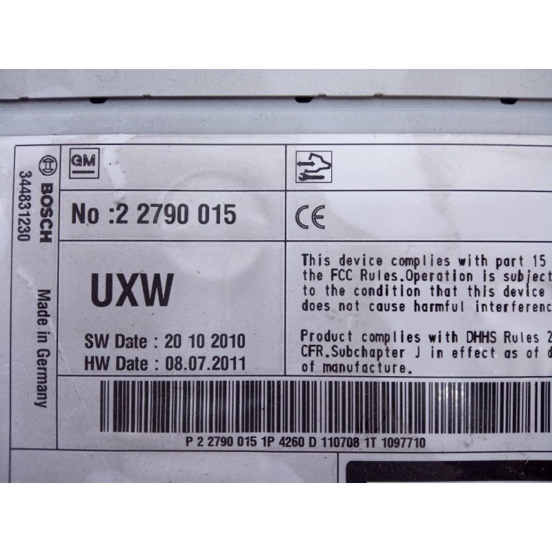 Recambio de sistema navegacion gps para opel insignia berlina edition referencia OEM IAM 761204260 227640032 E3-A5-30-3