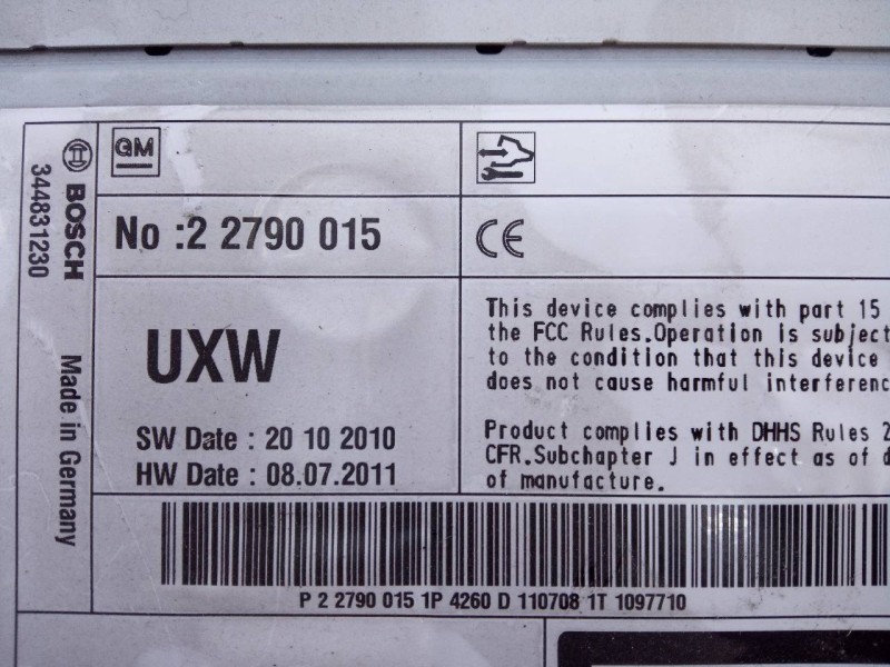 Recambio de sistema navegacion gps para opel insignia berlina edition referencia OEM IAM 761204260 227640032 E3-A5-30-3