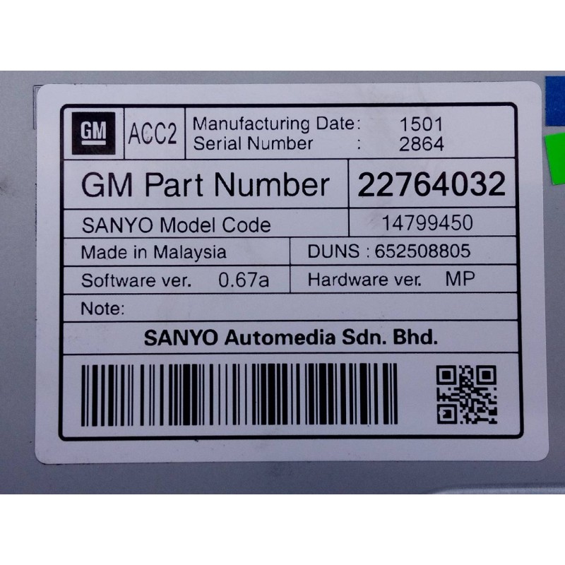 Recambio de sistema navegacion gps para opel insignia berlina edition referencia OEM IAM 761204260 227640032 E3-A5-30-3