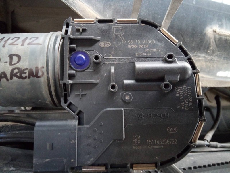 Recambio de motor limpia delantero para kia carens ( ) drive referencia OEM IAM 98110A4900  