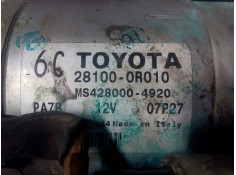 Recambio de motor arranque para toyota corolla (e15) premium referencia OEM IAM 281000RO10 MS4280004920 P3-B7-5-2 2