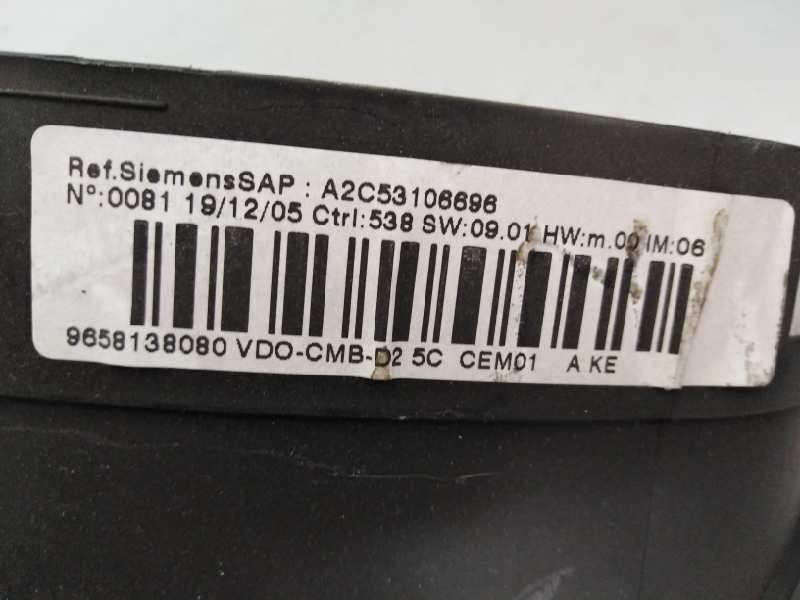 Recambio de cuadro instrumentos para peugeot 407 premium referencia OEM IAM 9658138080 A2C53010609 E3-B2-35-3