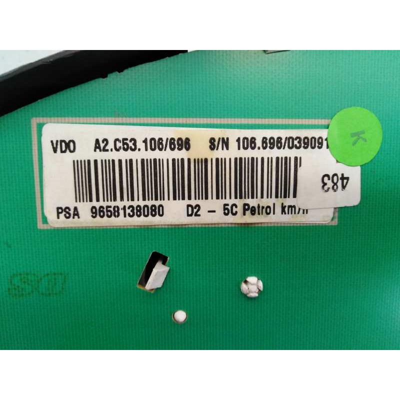 Recambio de cuadro instrumentos para peugeot 407 premium referencia OEM IAM 9658138080 A2C53010609 E3-B2-35-3