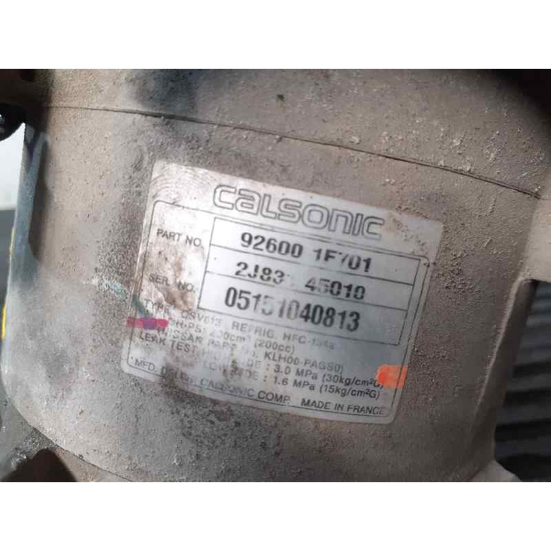 Recambio de compresor aire acondicionado para nissan micra (k11) comfort referencia OEM IAM 926001F701 2J83145010 P3-B2-5-1