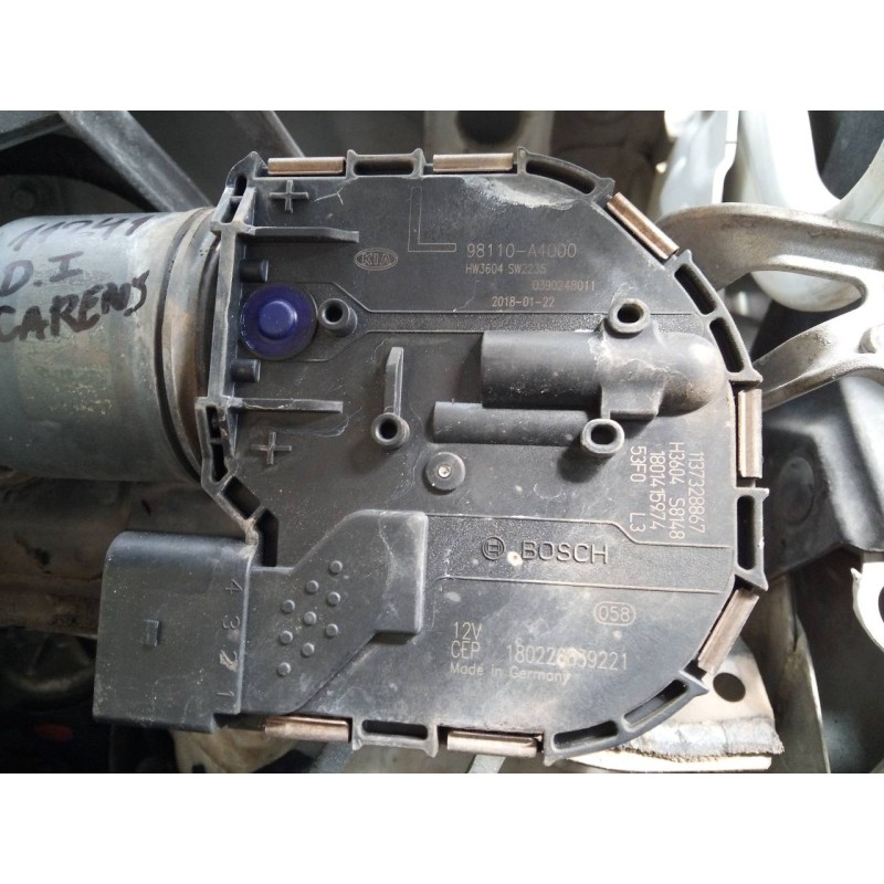 Recambio de motor limpia delantero para kia carens ( ) drive referencia OEM IAM 98110A4000  
