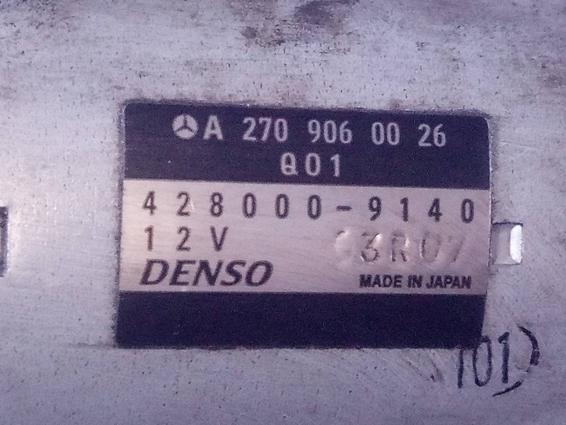 Recambio de motor arranque para mercedes-benz clase a (w176) a 180 cdi blueefficiency (176.012) referencia OEM IAM A2709060026 4