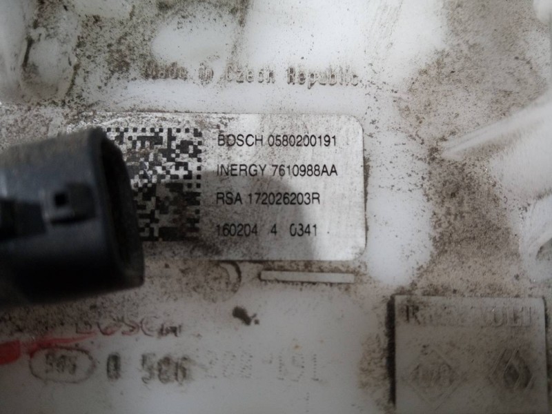 Recambio de aforador para renault megane iv berlina 5p limited referencia OEM IAM 0580200191  P3-A6-5-4