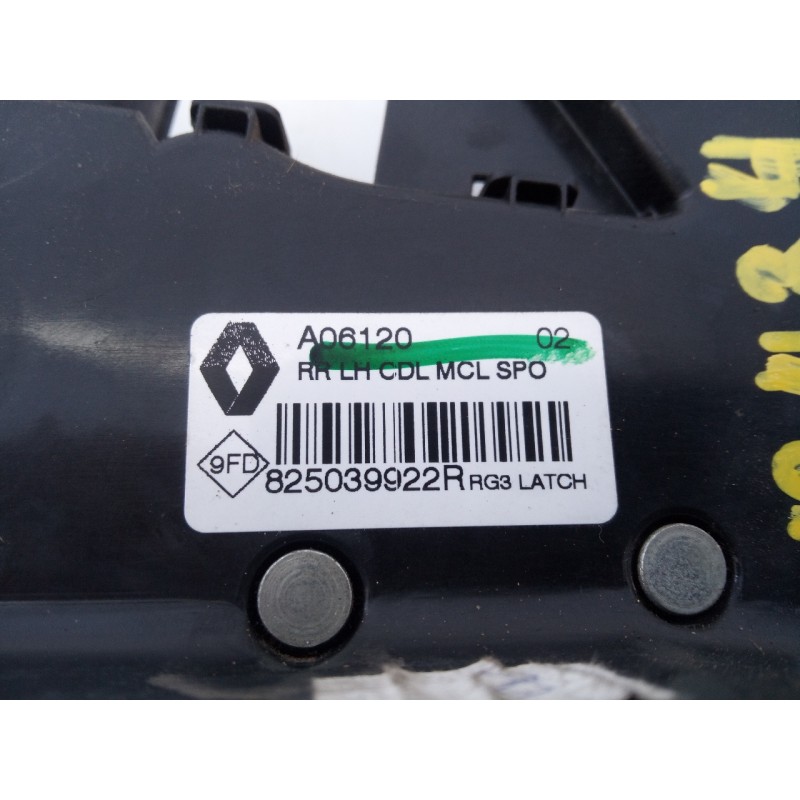 Recambio de cerradura puerta trasera izquierda para renault megane iv berlina 5p life referencia OEM IAM 825039922R  E1-A1-32-2
