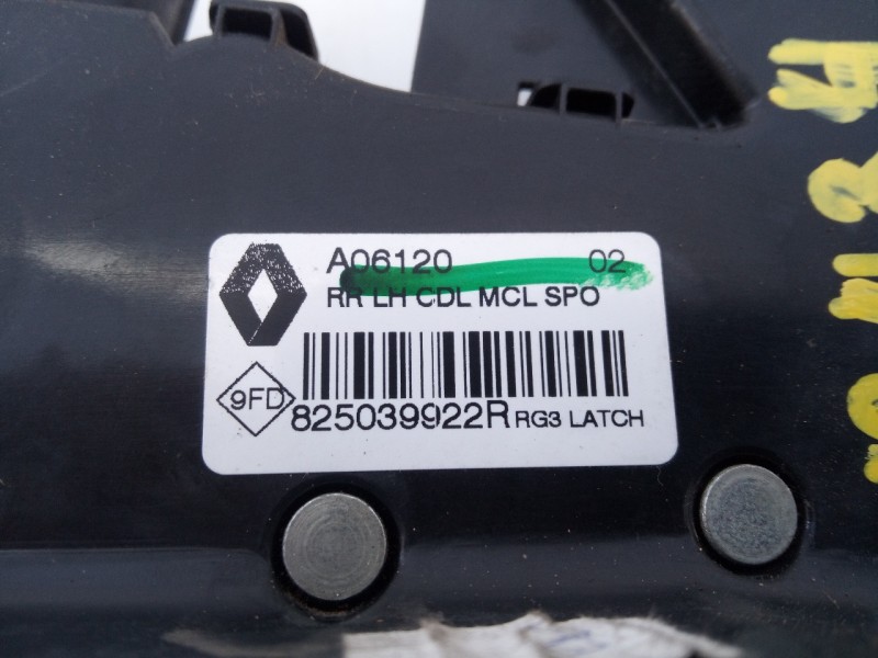 Recambio de cerradura puerta trasera izquierda para renault megane iv berlina 5p life referencia OEM IAM 825039922R  E1-A1-32-2