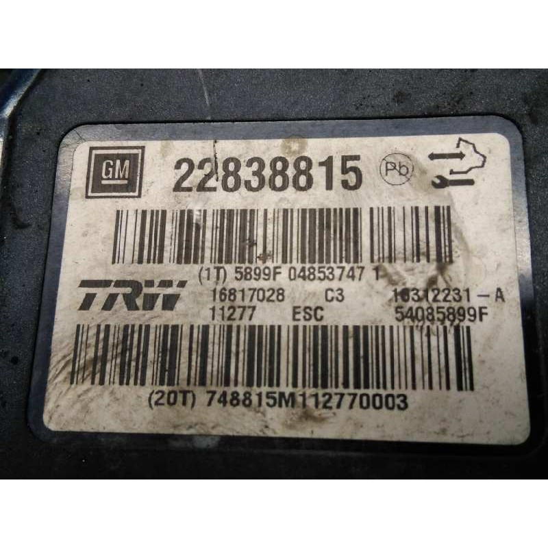 Recambio de abs para opel insignia berlina selective referencia OEM IAM 22838815 54085899F P3-A8-14-5