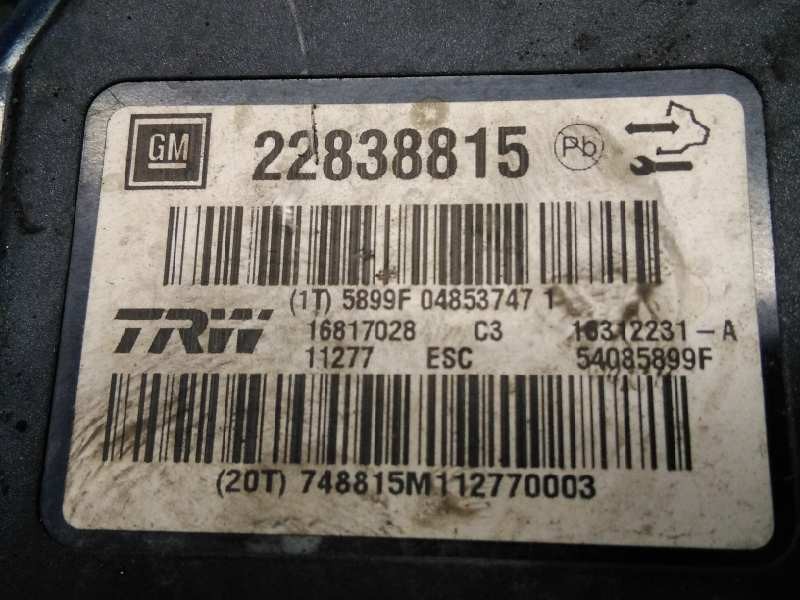 Recambio de abs para opel insignia berlina selective referencia OEM IAM 22838815 54085899F P3-A8-14-5