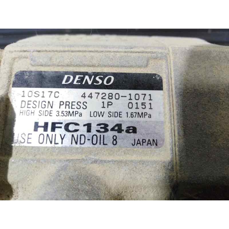 Recambio de compresor aire acondicionado para toyota land cruiser (j15) gx referencia OEM IAM 4472801071 1P0151 P3-A1-13-3