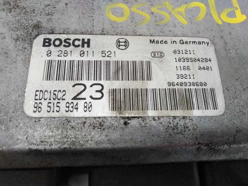 Recambio de centralita motor uce para citroën xsara picasso 2.0 hdi cat (rhy / dw10td) referencia OEM IAM 0281011521 9651593480 