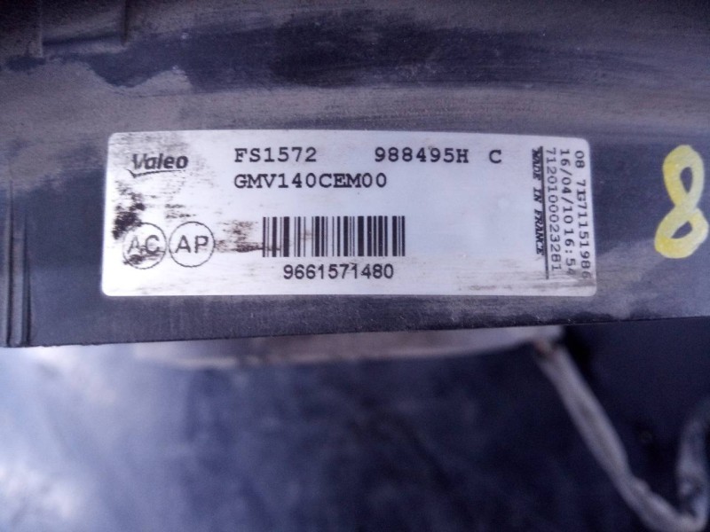 Recambio de electroventilador para peugeot 308 access referencia OEM IAM 9661571480 988495HC P2--B8-8