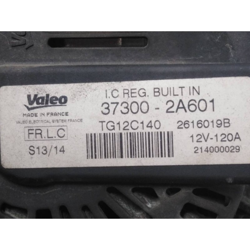 Recambio de alternador para kia cee´d active referencia OEM IAM 373002A601  P3-A5-5-1