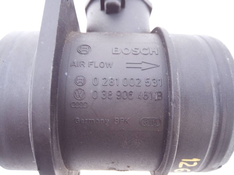 Recambio de caudalimetro para volkswagen touran (1t2) advance referencia OEM IAM 038906461B 0281002531 E2-A1-29-2