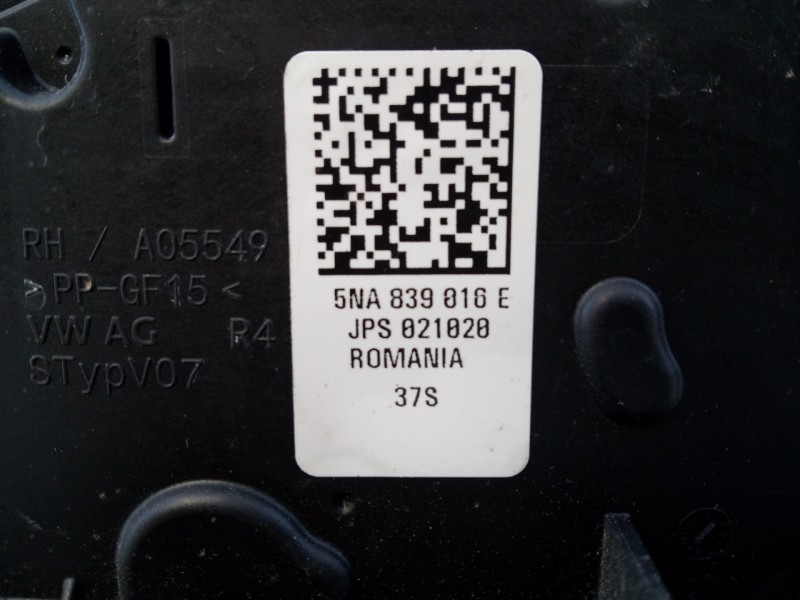 Recambio de cerradura puerta trasera derecha para volkswagen tiguan advance bmt referencia OEM IAM 5NA839016E  E1-A5-43-1