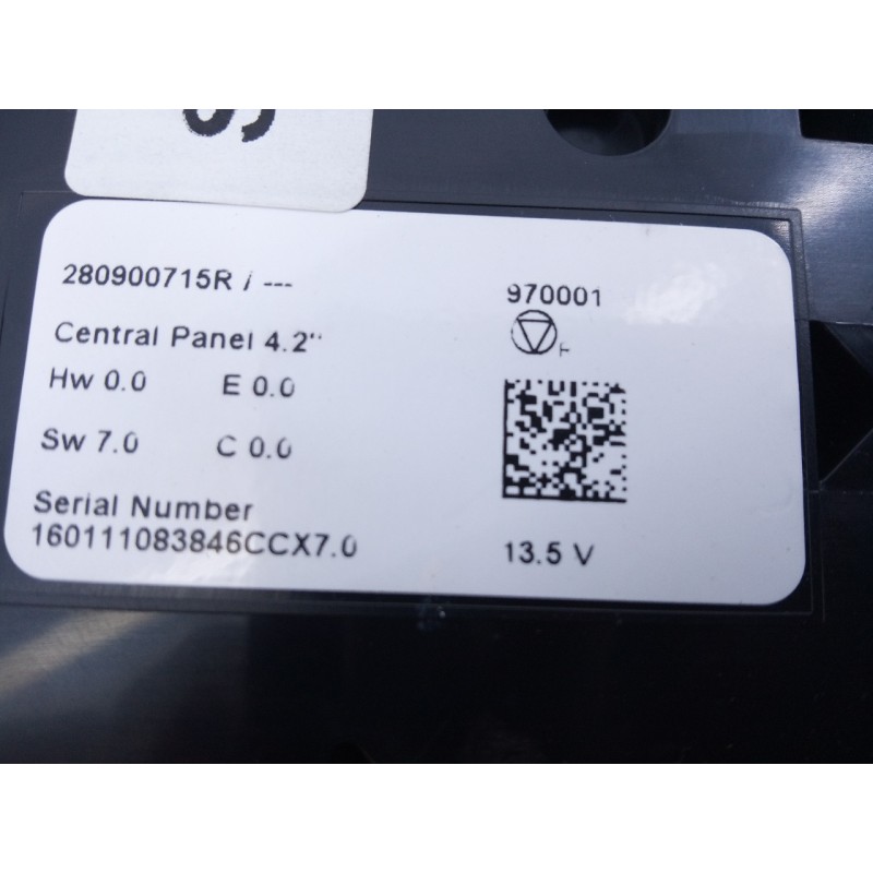 Recambio de sistema audio / radio cd para renault megane iv berlina 5p life referencia OEM IAM 280900715R  E2-A1-45-3