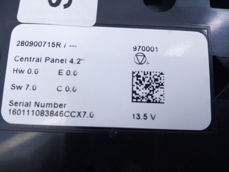 Recambio de sistema audio / radio cd para renault megane iv berlina 5p life referencia OEM IAM 280900715R  E2-A1-45-3