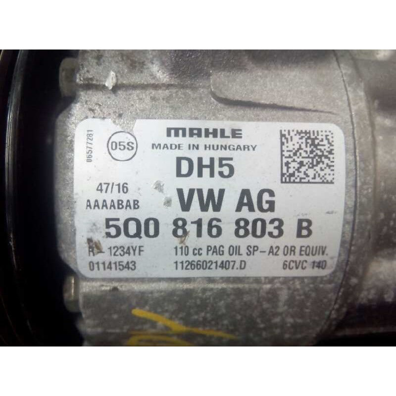 Recambio de compresor aire acondicionado para volkswagen caddy furgón/kombi furgón bmt referencia OEM IAM 5Q0816803B 11266021407