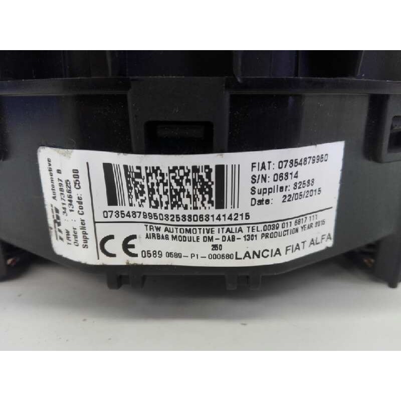 Recambio de airbag delantero izquierdo para fiat ducato furgón 30 180 power (rs: 3000 mm) (l1h1) referencia OEM IAM 07854879950 