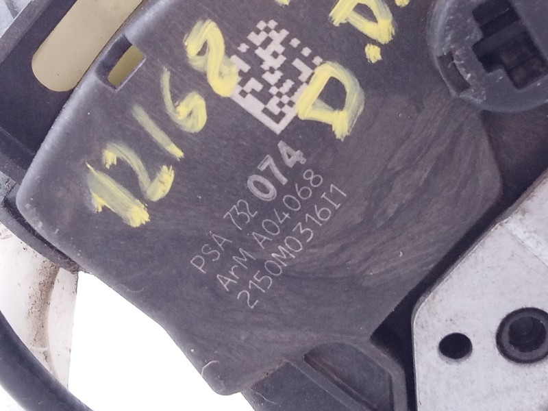 Recambio de cerradura puerta delantera derecha para peugeot 308 access referencia OEM IAM 732074  E1-A4-48-1