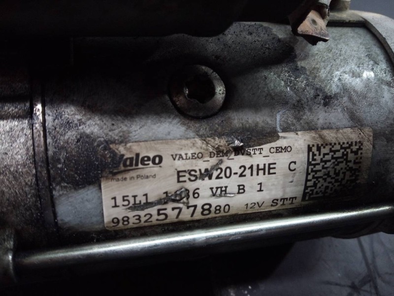 Recambio de motor arranque para peugeot 3008 gt line referencia OEM IAM 9832577880  P3-B7-13-3