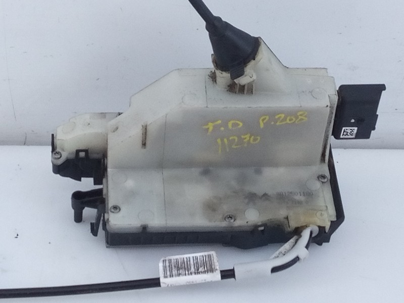 Recambio de cerradura puerta trasera derecha para peugeot 208 style referencia OEM IAM 9812501180  E1-A4-52-2