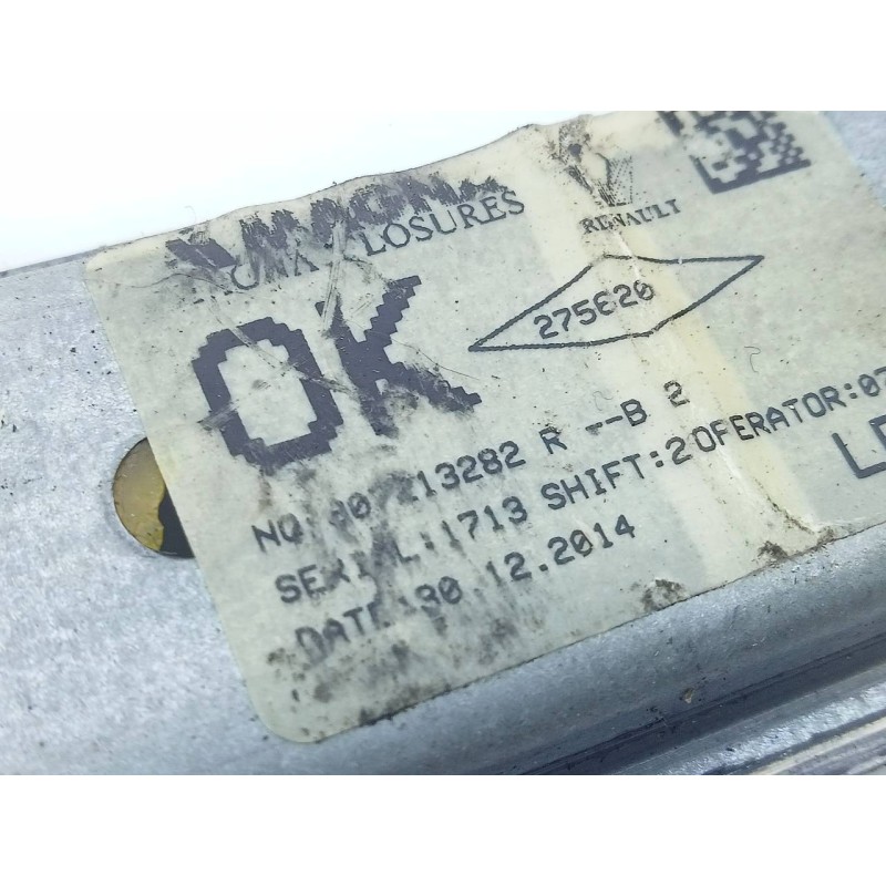 Recambio de elevalunas delantero izquierdo para dacia sandero ambiance referencia OEM IAM 807213282R  E1-A1-20-1