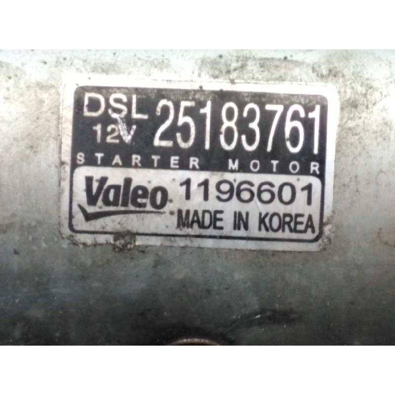 Recambio de motor arranque para chevrolet orlando lt+ referencia OEM IAM 25183761 1196601 P3-A7-18-3