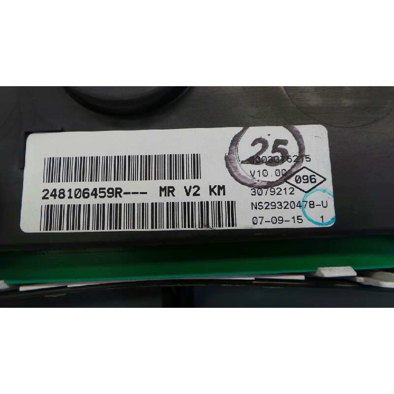 Recambio de cuadro instrumentos para dacia lodgy laureate referencia OEM IAM 248106459R  E1-A1-7-2