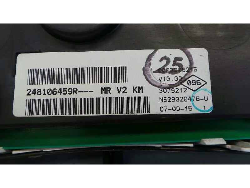 Recambio de cuadro instrumentos para dacia lodgy laureate referencia OEM IAM 248106459R  E1-A1-7-2