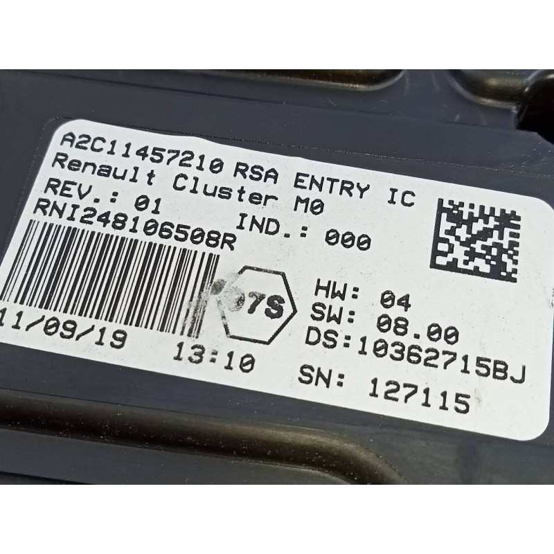 Recambio de cuadro instrumentos para dacia duster ii prestige referencia OEM IAM 248106508R A2C11457210127115 E2-A1-13-8
