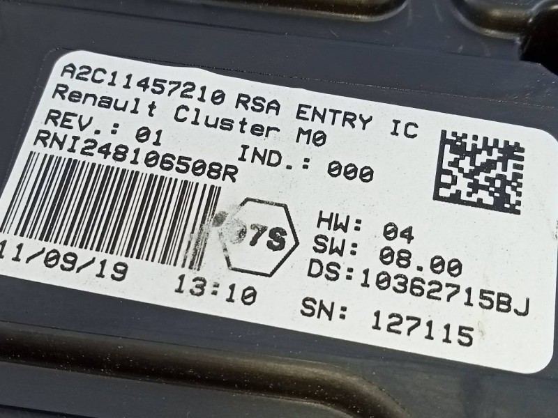 Recambio de cuadro instrumentos para dacia duster ii prestige referencia OEM IAM 248106508R A2C11457210127115 E2-A1-13-8