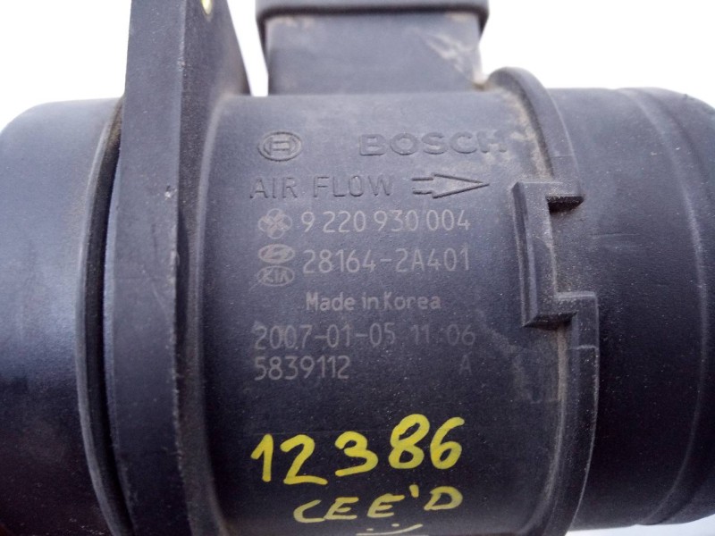 Recambio de caudalimetro para kia cee´d active referencia OEM IAM 281642A401 9220930004 E3-A3-29-1