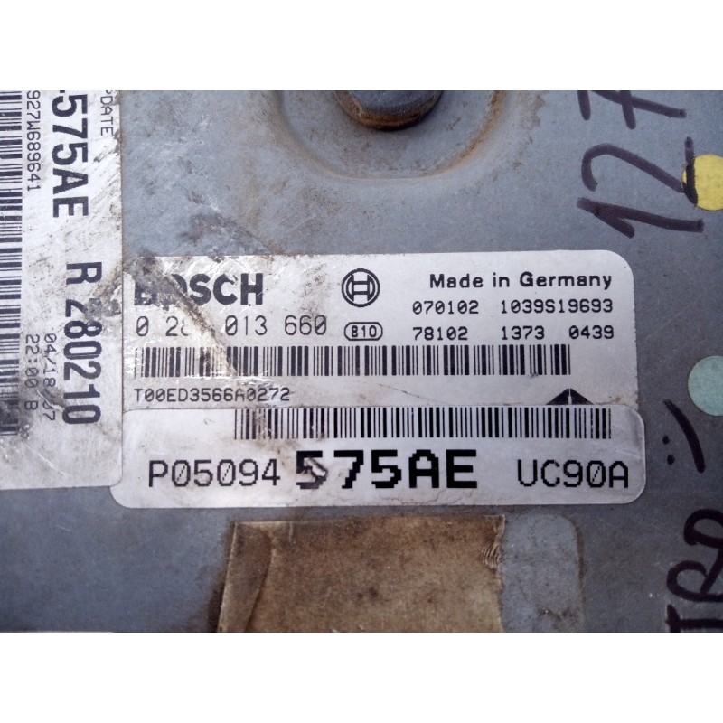 Recambio de centralita motor uce para dodge nitro se referencia OEM IAM P05094575AE 0281013660 E3-B6-23-1