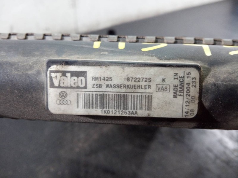 Recambio de radiador agua para seat altea (5p1) reference referencia OEM IAM 1K0121253AA 872272S P2-A6-9