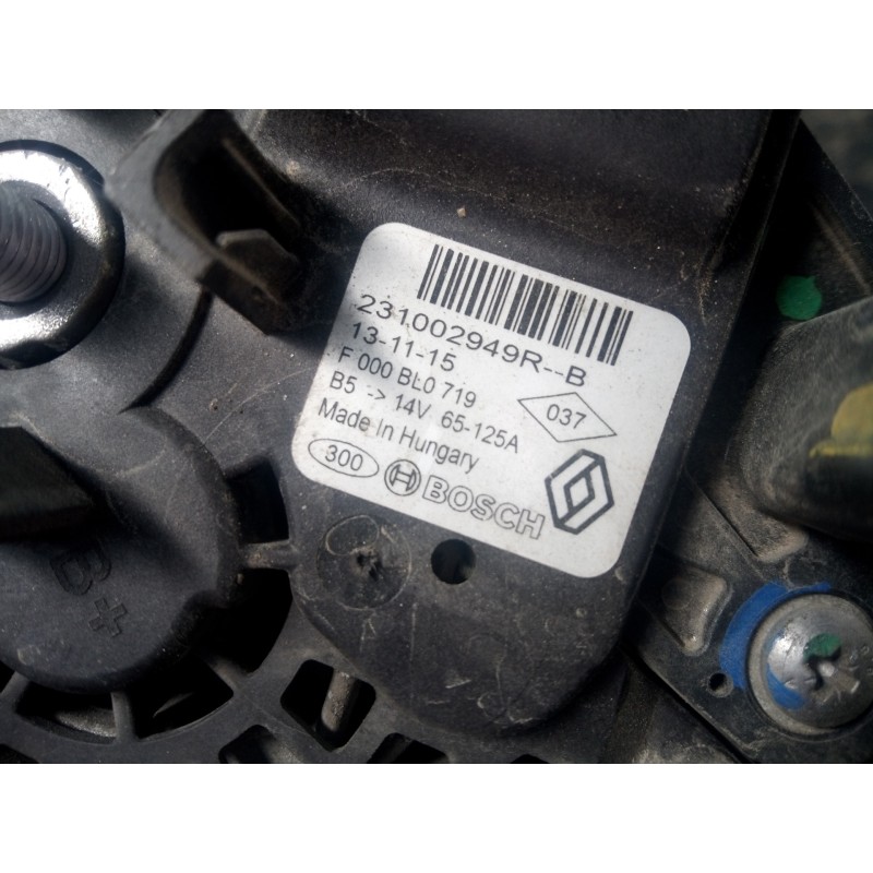 Recambio de alternador para dacia lodgy laureate referencia OEM IAM 231002949R  P3-B5-18-3