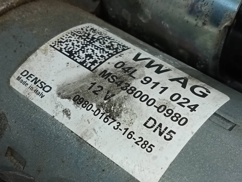 Recambio de motor arranque para audi a6 berlina (4gc) 2.0 tdi ultra referencia OEM IAM 04L911024 MS4380000980 P3-B7-19-1