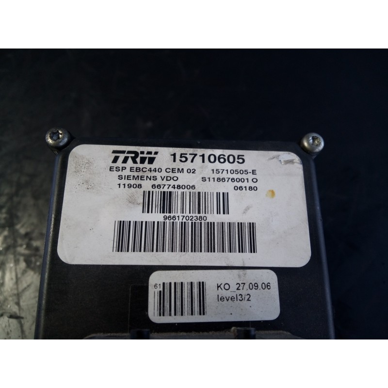 Recambio de abs para peugeot 407 business line referencia OEM IAM 9661702380 23561196 P3-B8-29-2