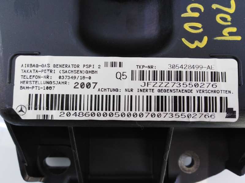 Recambio de airbag delantero derecho para mercedes-benz clase c (w204) berlina c 220 cdi (204.008) referencia OEM IAM 2048600005