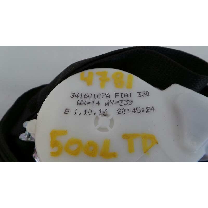 Recambio de cinturon seguridad trasero derecho para fiat 500 l living (351) pop star referencia OEM IAM 07355710680  E2-B2-60-2