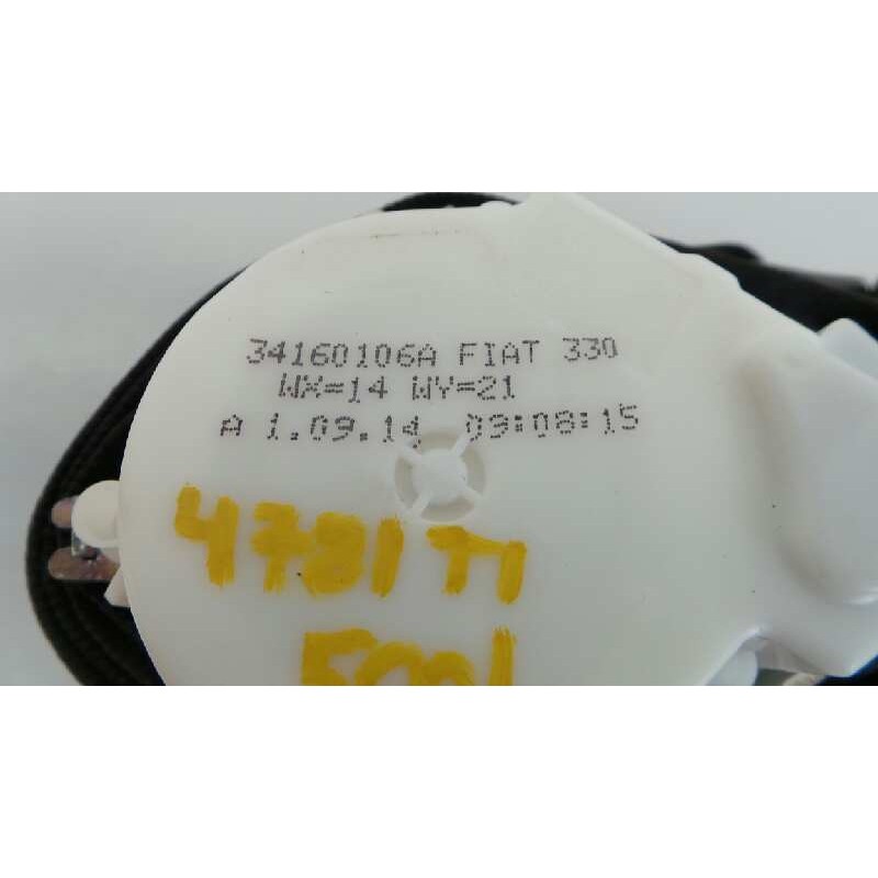 Recambio de cinturon seguridad trasero izquierdo para fiat 500 l living (351) pop star referencia OEM IAM 07355710690  E2-B2-60-