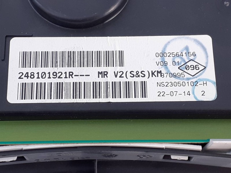 Recambio de cuadro instrumentos para dacia sandero stepway referencia OEM IAM 248101921R  